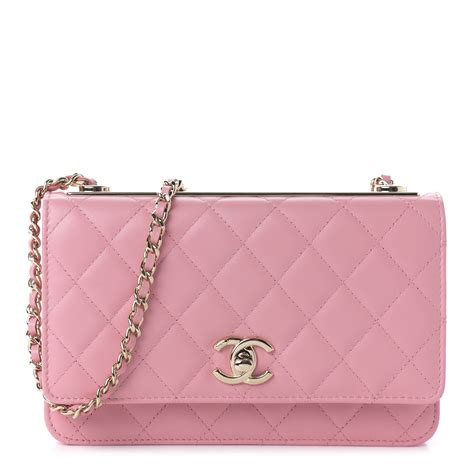 chanel pink trendy cc|Chanel trendy wallet on chain.